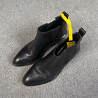 空白 Black Ankle boots
