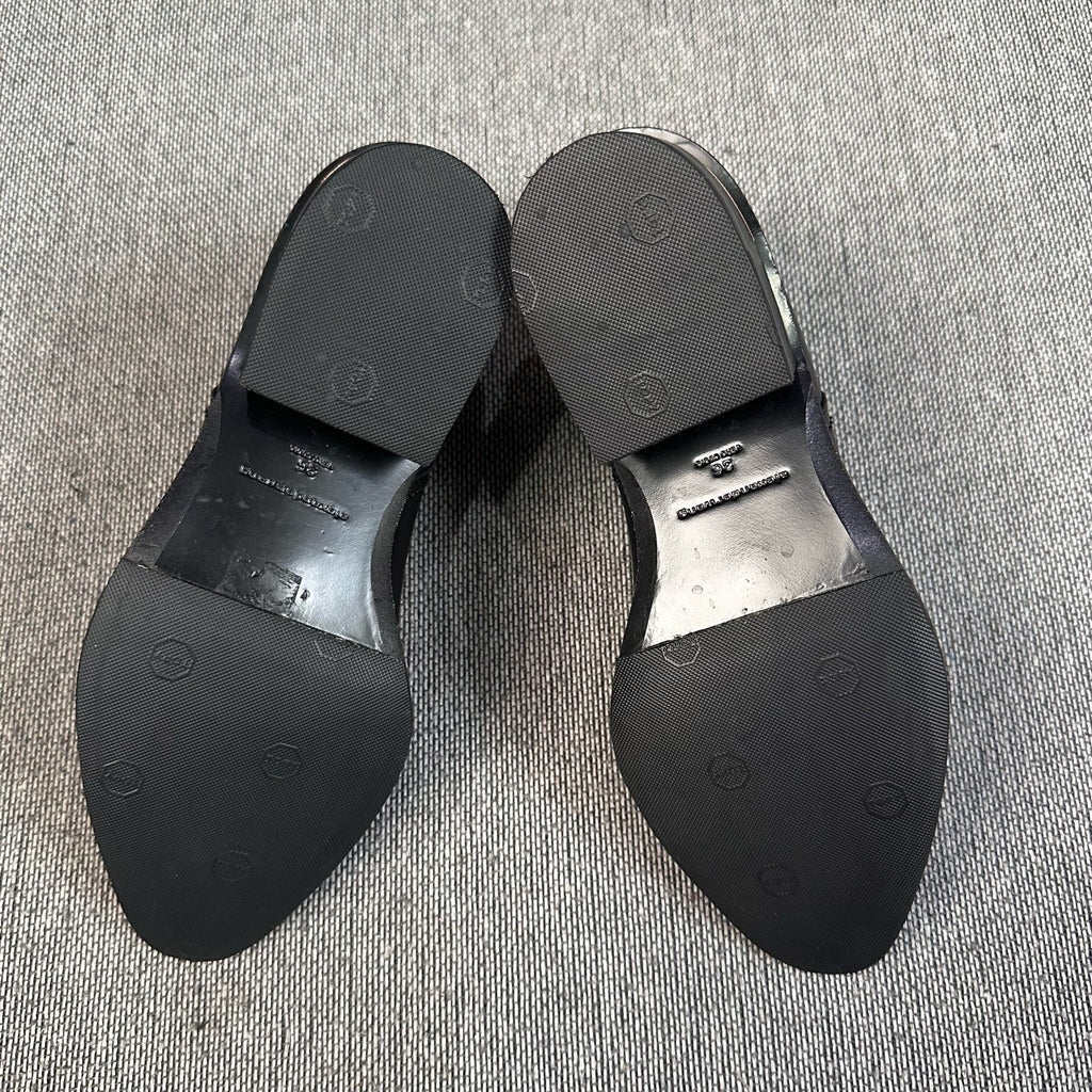 空白 Black Ankle boots