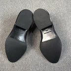 空白 Black Ankle boots