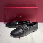 Salvatore Ferragamo Black Loafers