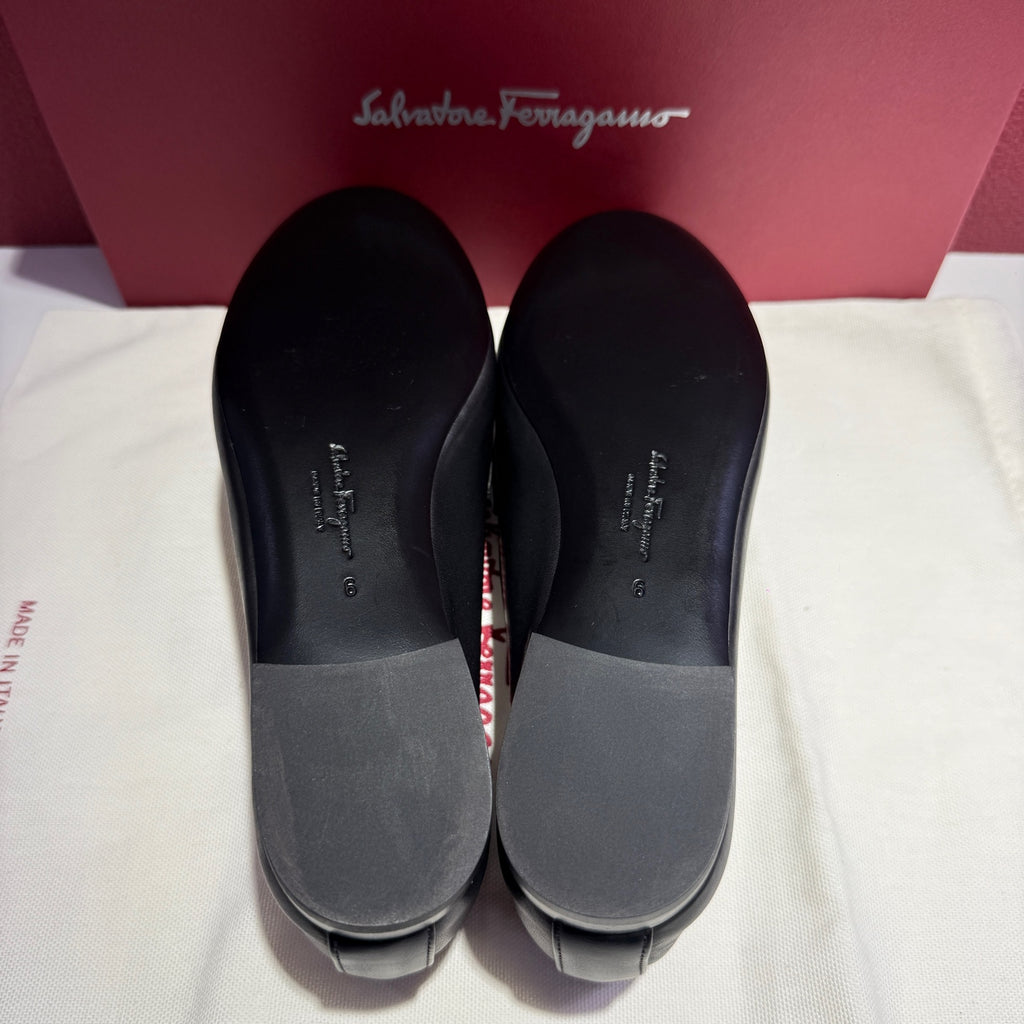 Salvatore Ferragamo Black Loafers