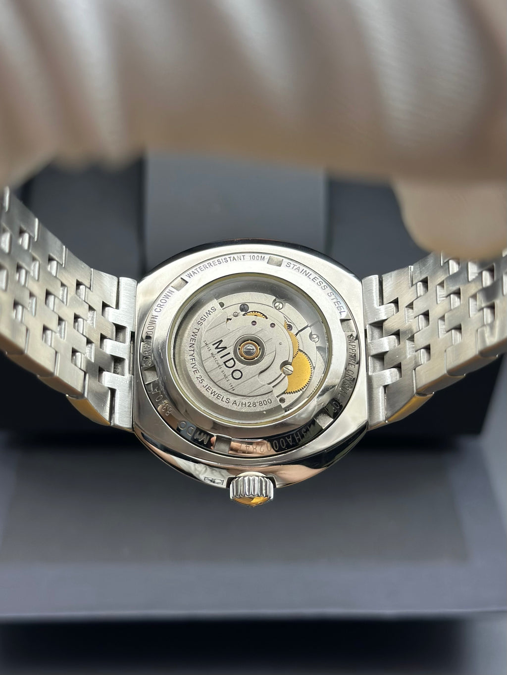 Mido Black Automatic (self-winding) watch