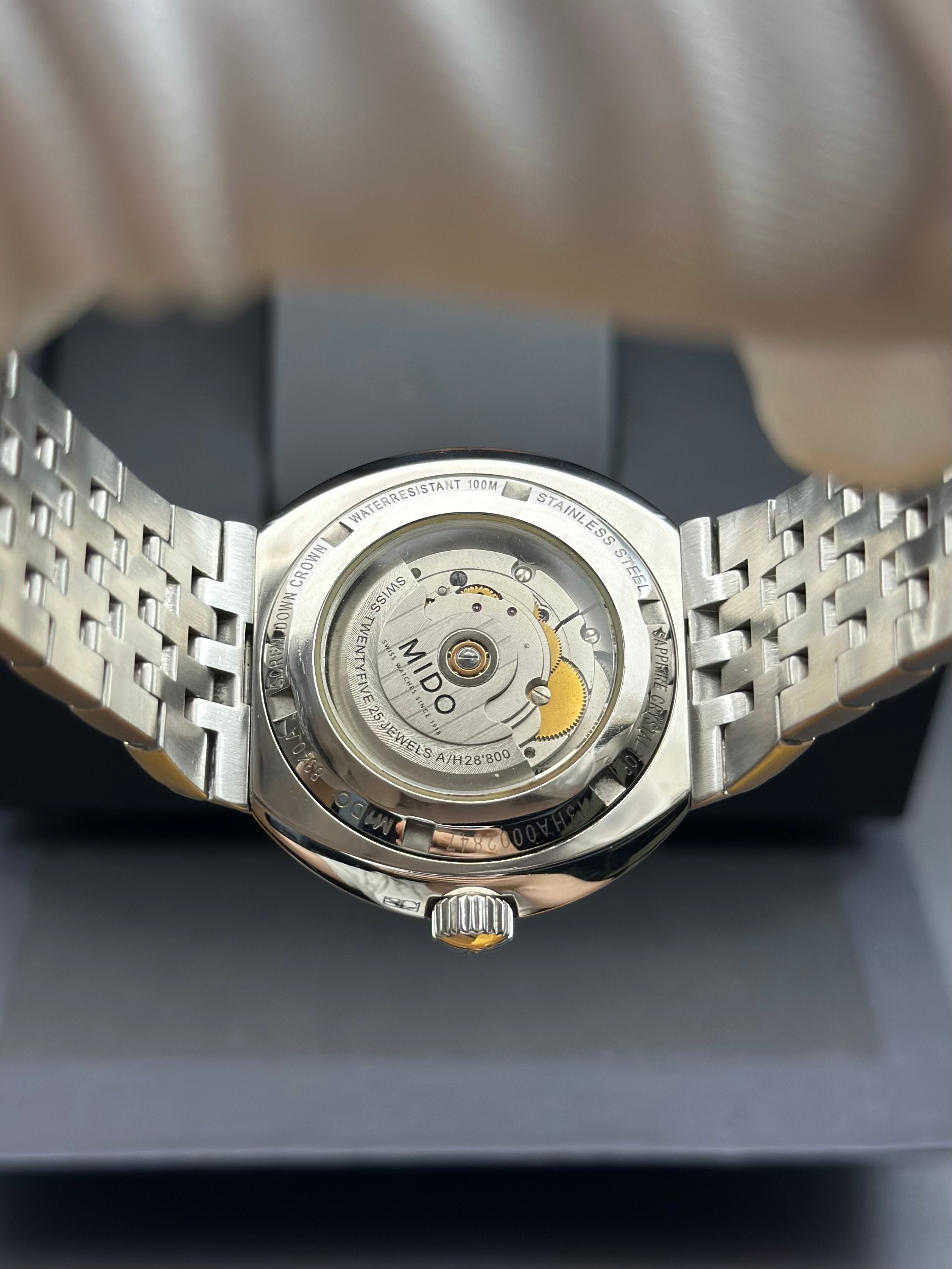 Mido Black Automatic (self-winding) watch