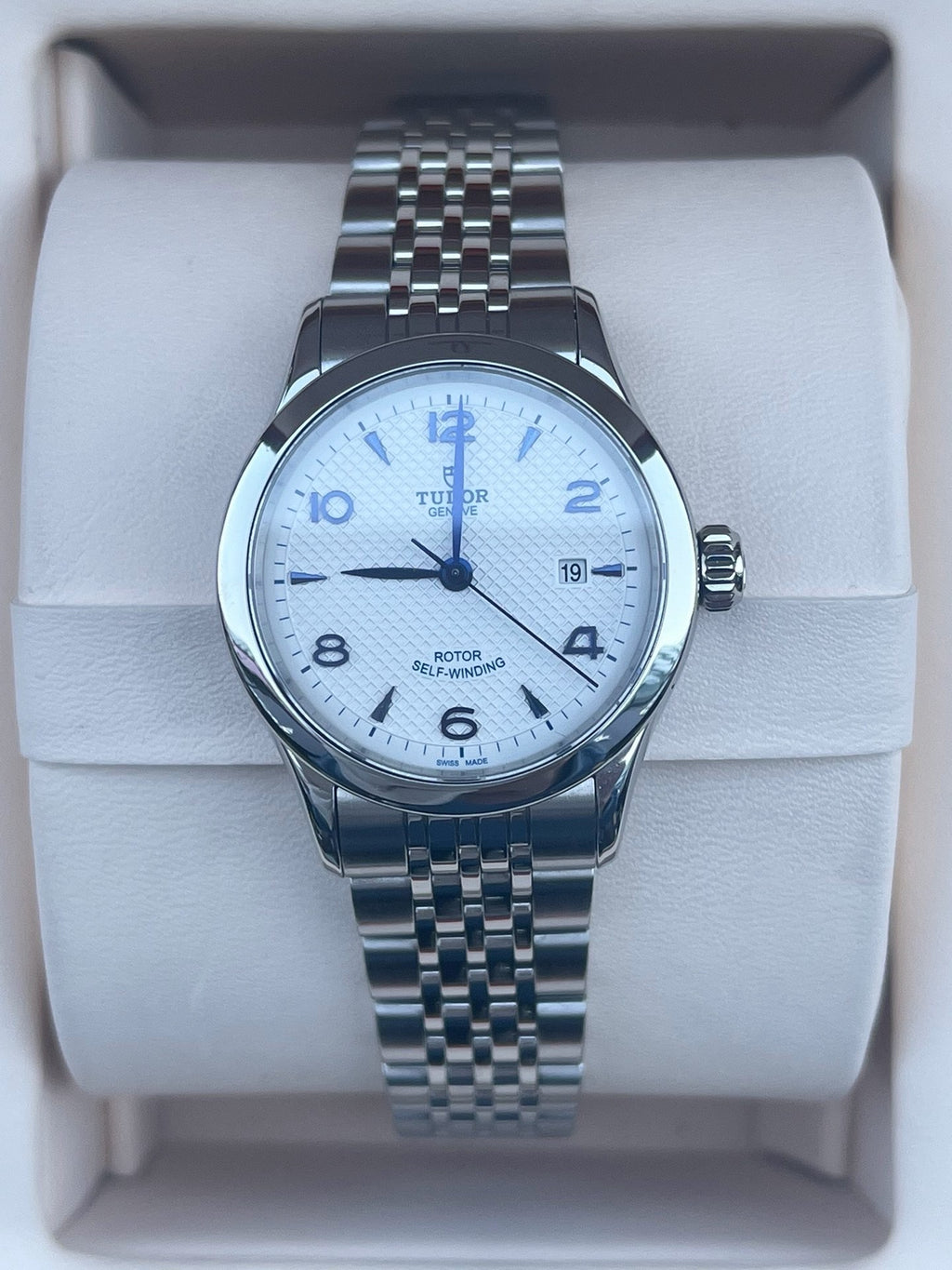 Longines White Automatic (self-winding) watch