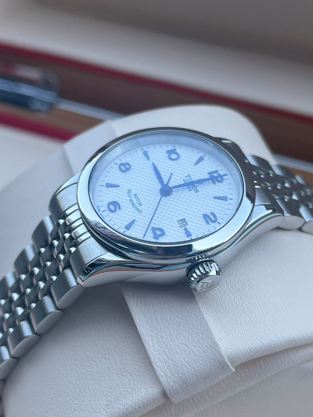 Longines White Automatic (self-winding) watch