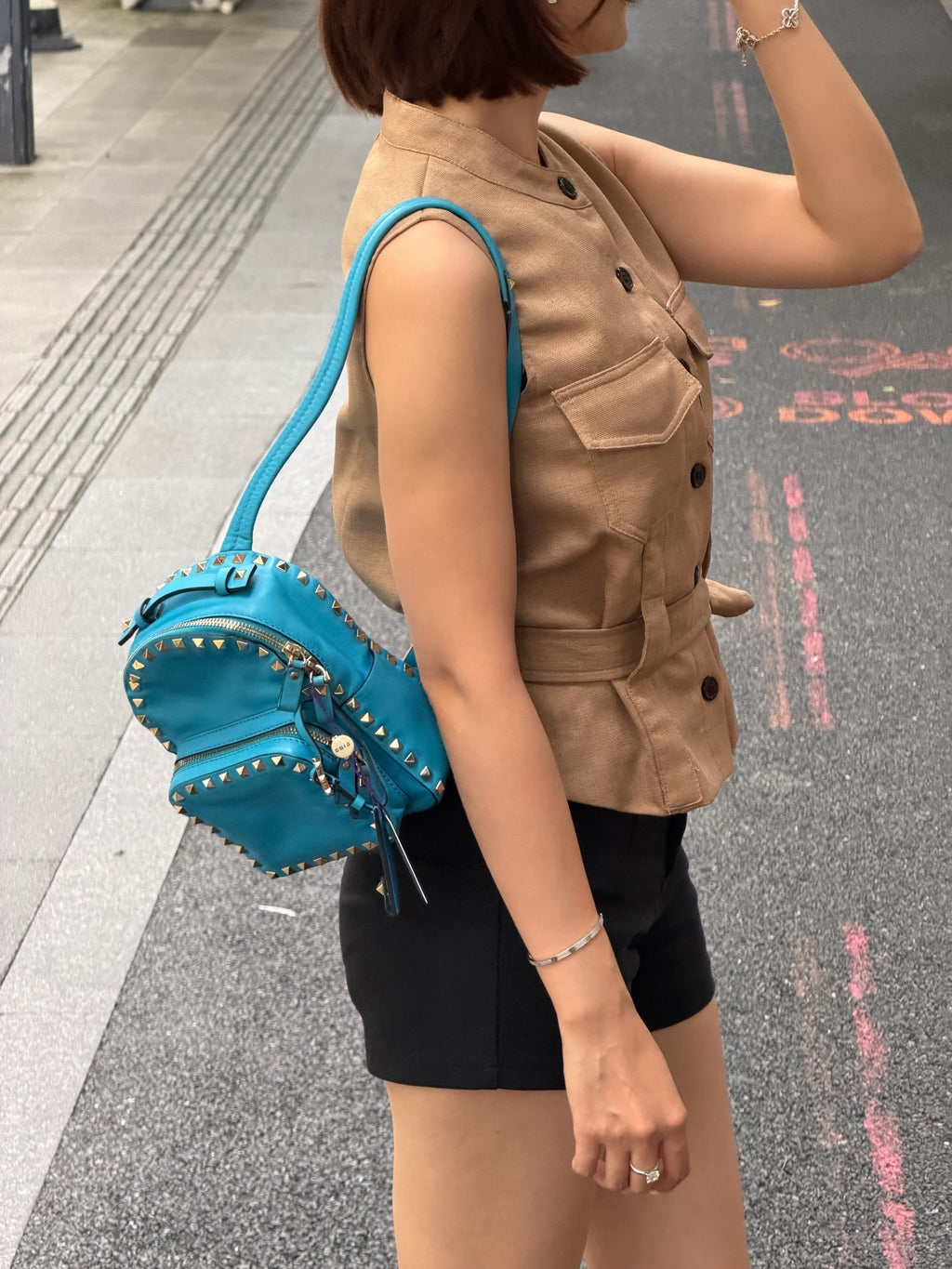 Valentino Blue Backpack