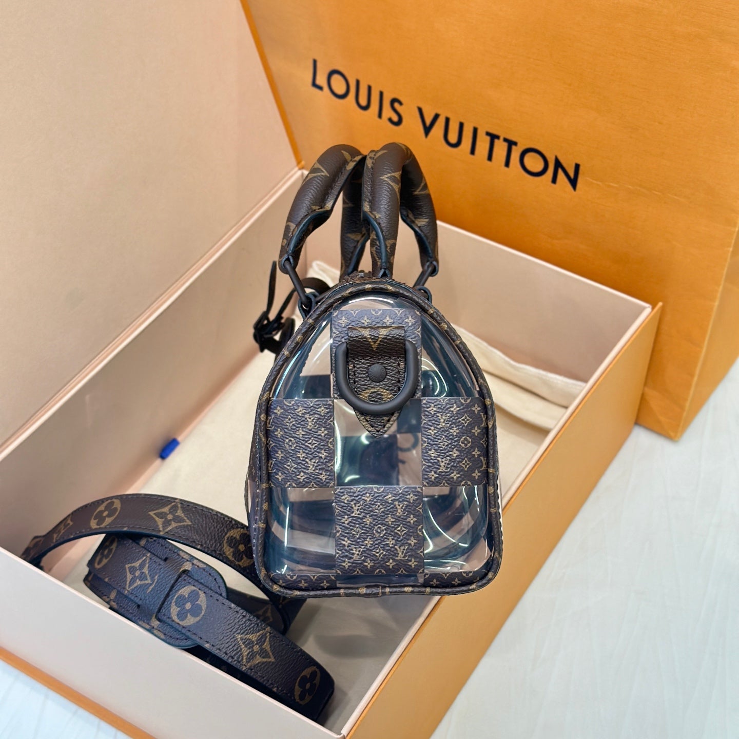 Louis Vuitton Polyvinyl chloride (PVC) Clear Crossbody
