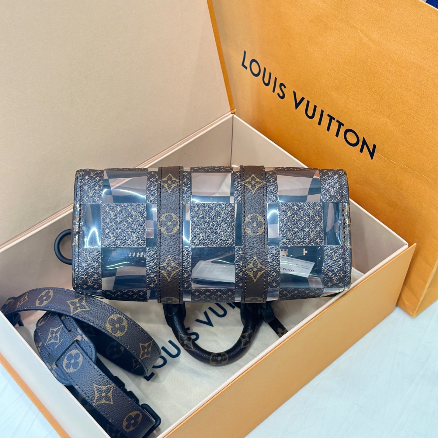 Louis Vuitton Polyvinyl chloride (PVC) Clear Crossbody