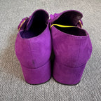 Prada Alcantara Purple Loafers