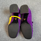 Prada Alcantara Purple Loafers