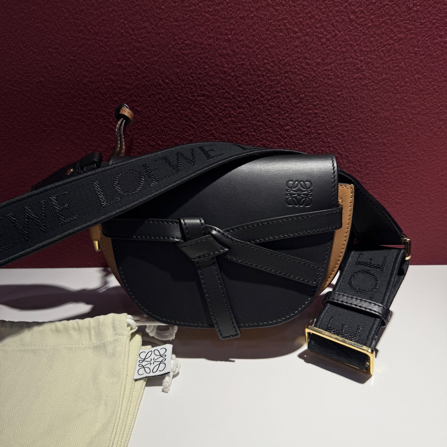 Loewe Black Saddle Bag