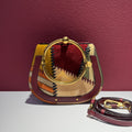 Chloe Alcantara Red Crossbody