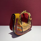 Chloe Alcantara Red Crossbody