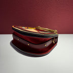 Chloe Alcantara Red Crossbody