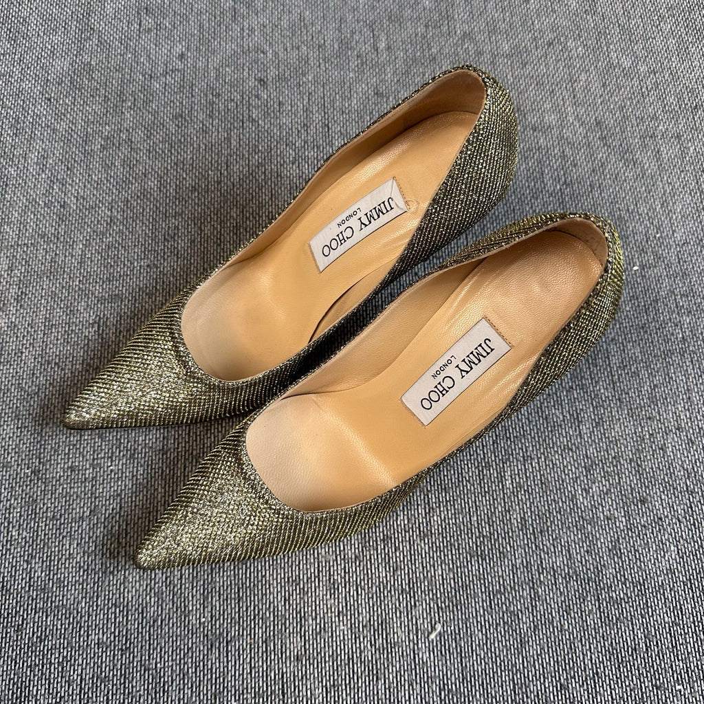Jimmy Choo Gold High heels