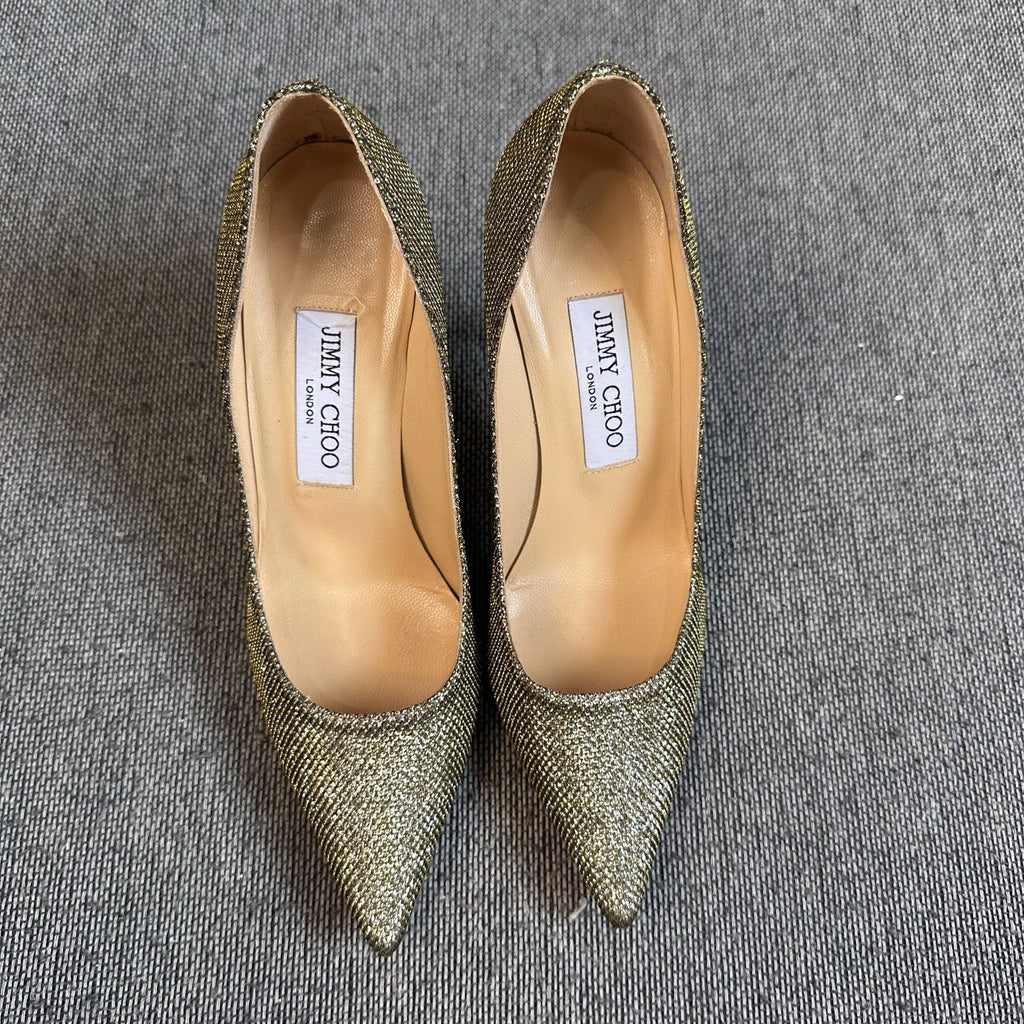Jimmy Choo Gold High heels