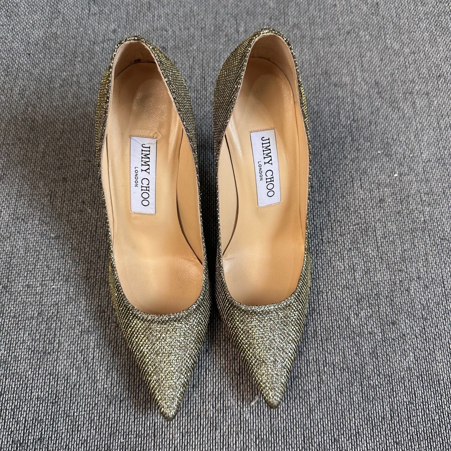 Jimmy Choo Gold High heels