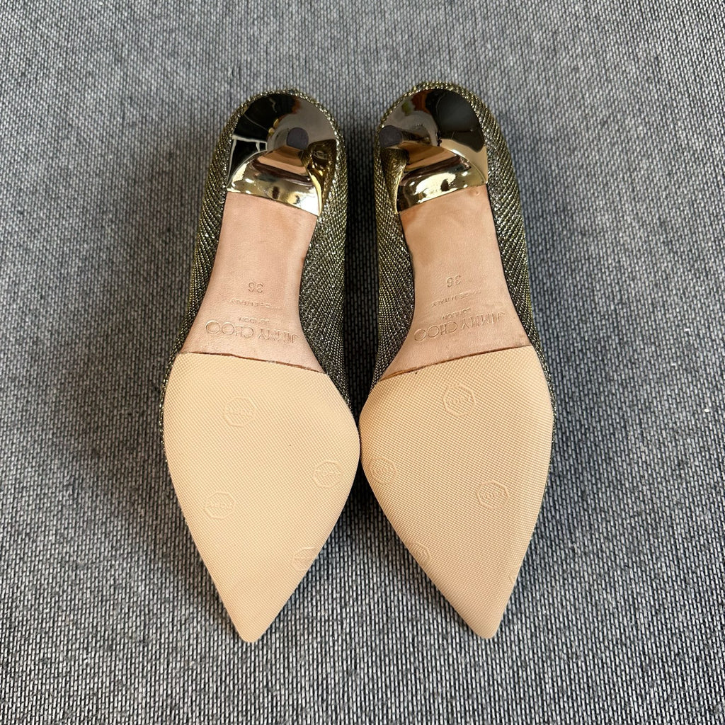 Jimmy Choo Gold High heels