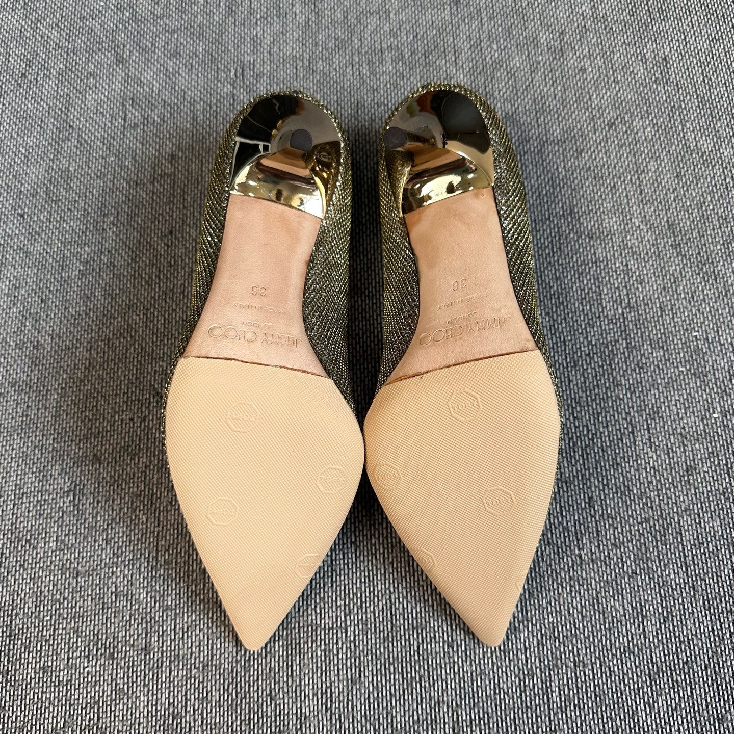 Jimmy Choo Gold High heels