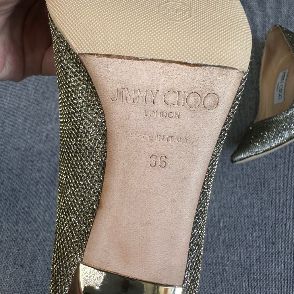 Jimmy Choo Gold High heels