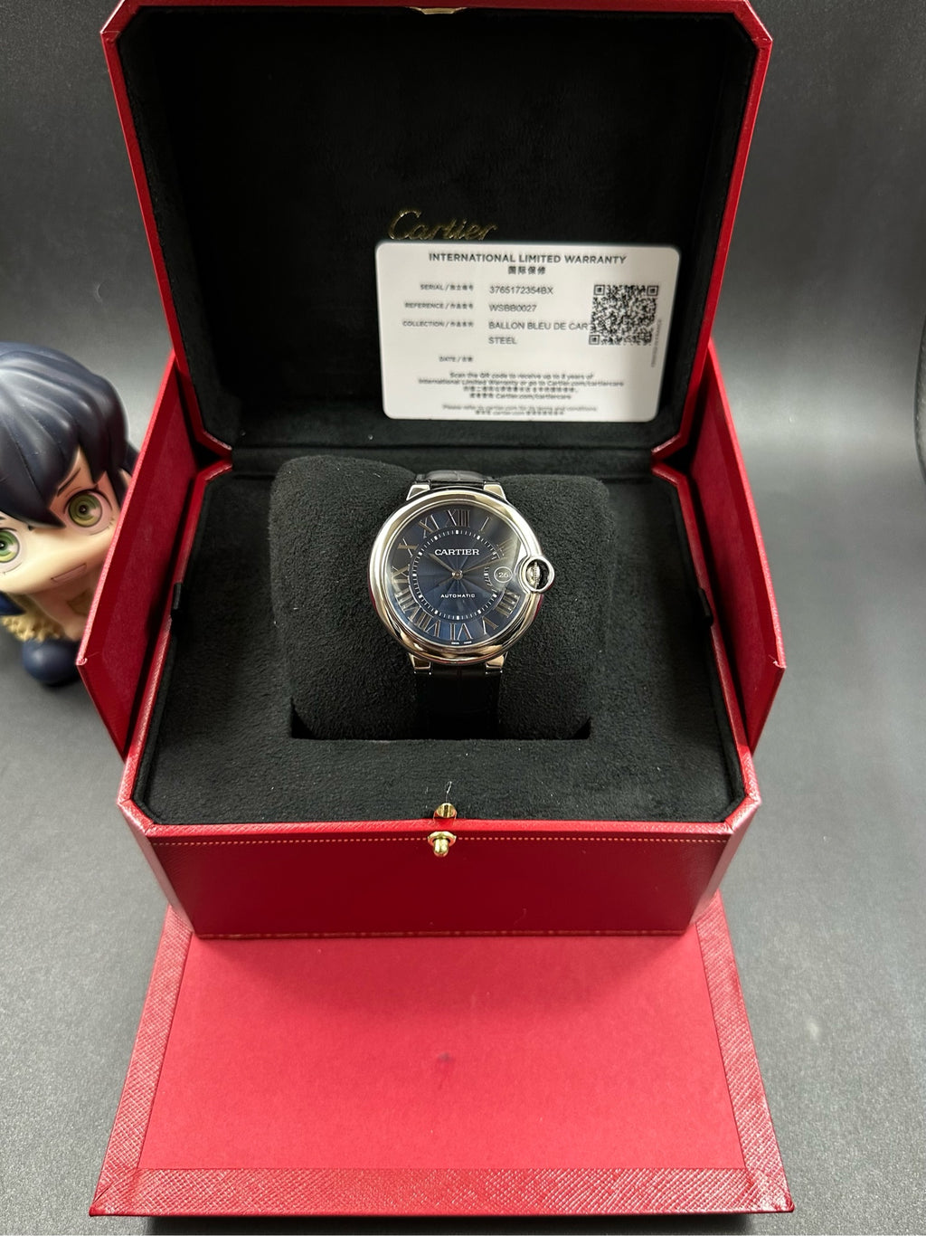 Cartier Blue Automatic (self-winding) watch