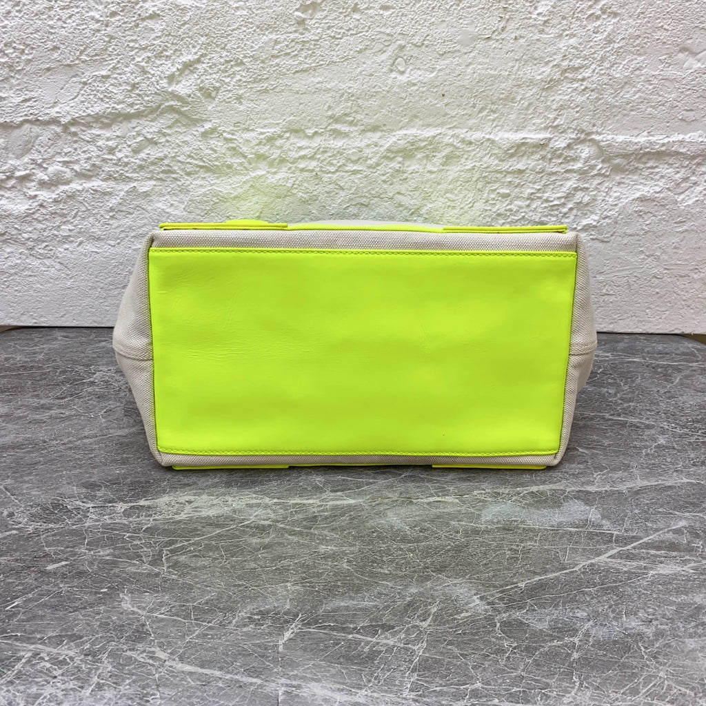Balenciaga Canvas Green Tote