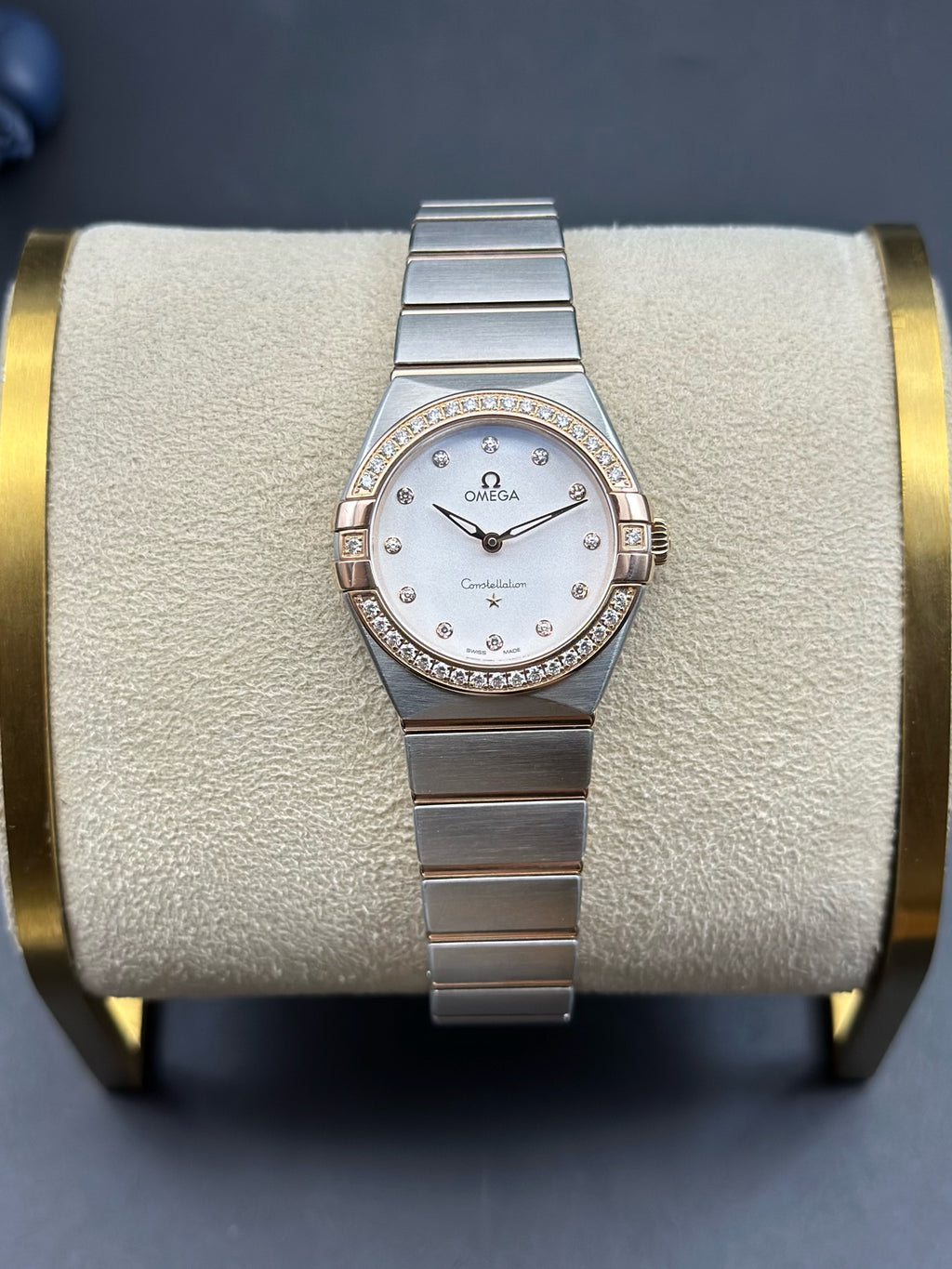 Omega Silver Quartz watch