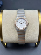 Omega Silver Quartz watch