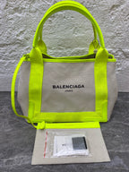 Balenciaga Canvas Green Tote