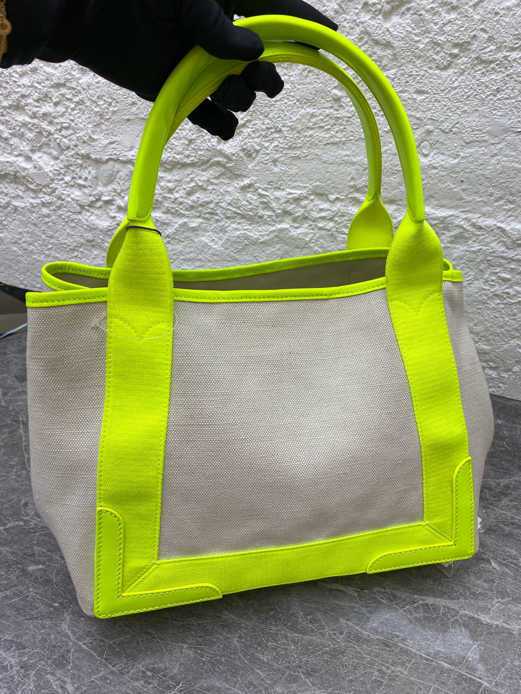 Balenciaga Canvas Green Tote