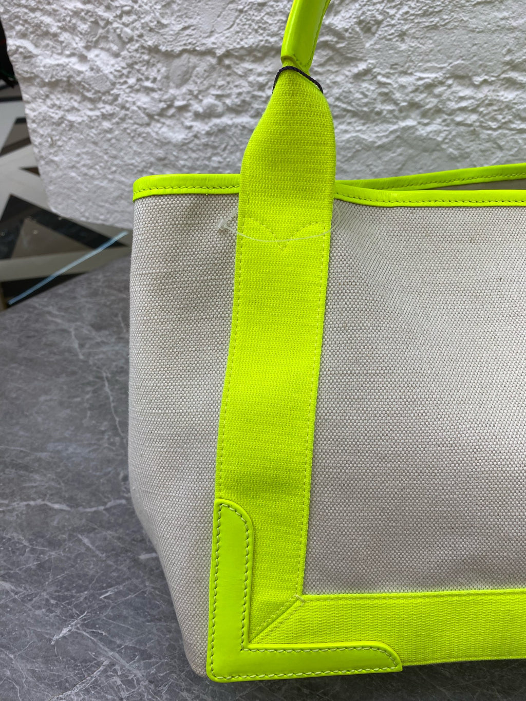 Balenciaga Canvas Green Tote
