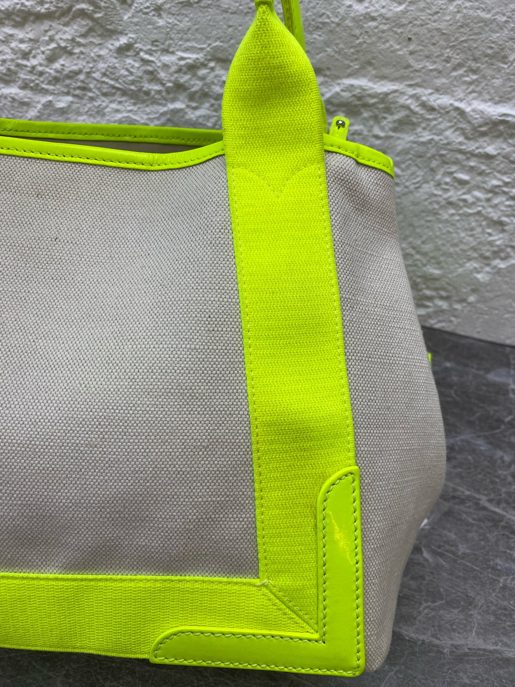 Balenciaga Canvas Green Tote