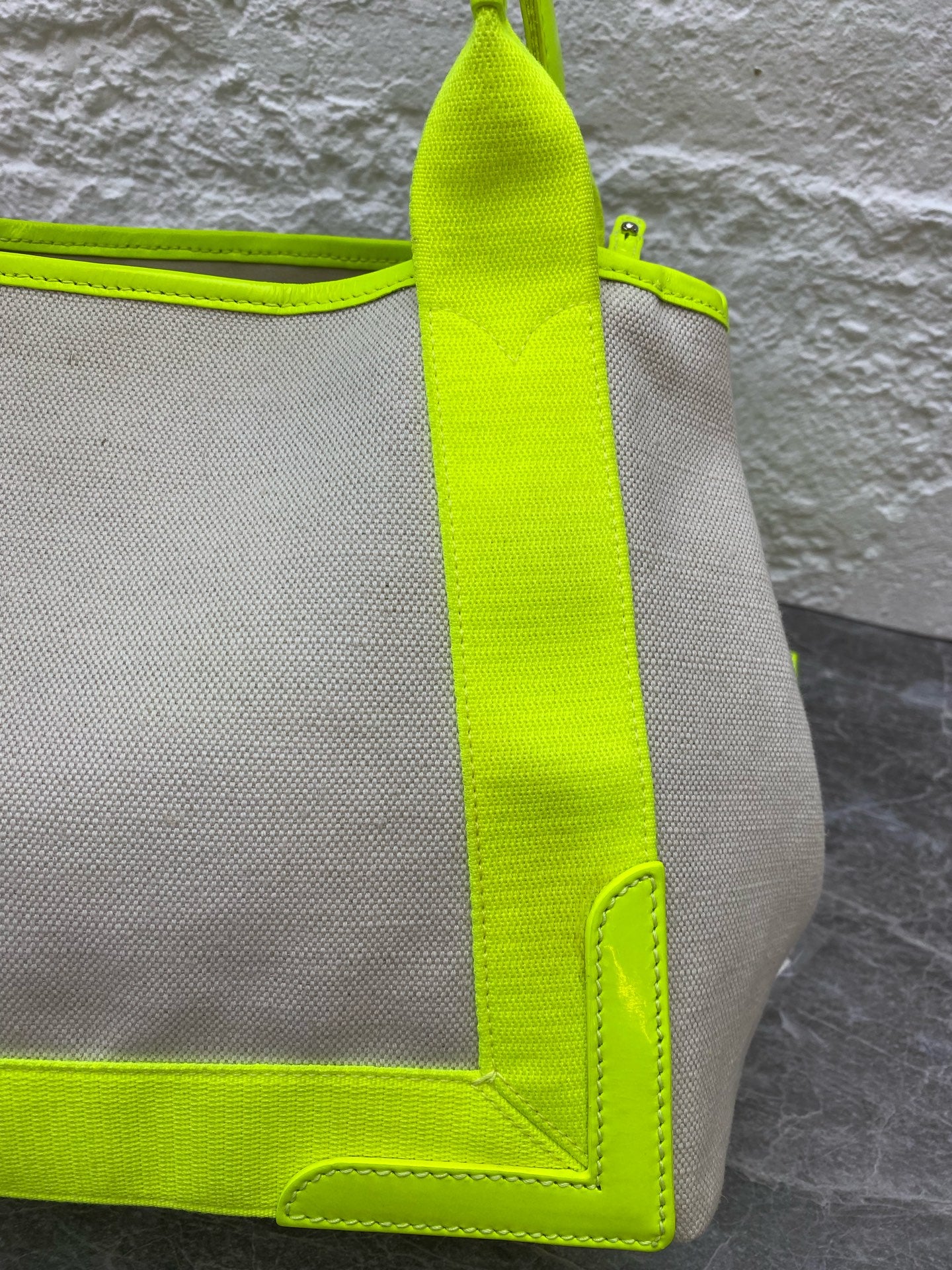 Balenciaga Canvas Green Tote