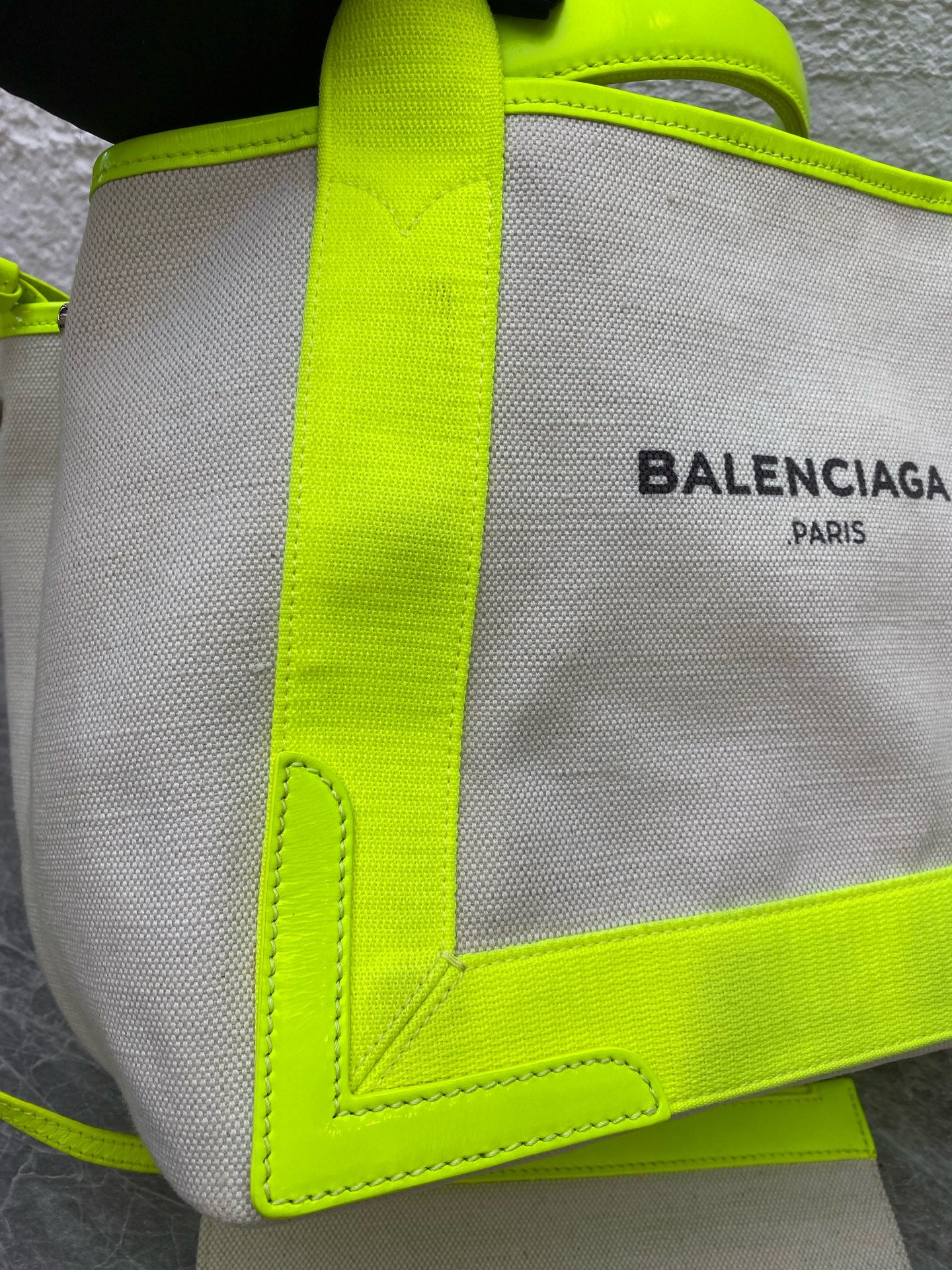 Balenciaga Canvas Green Tote