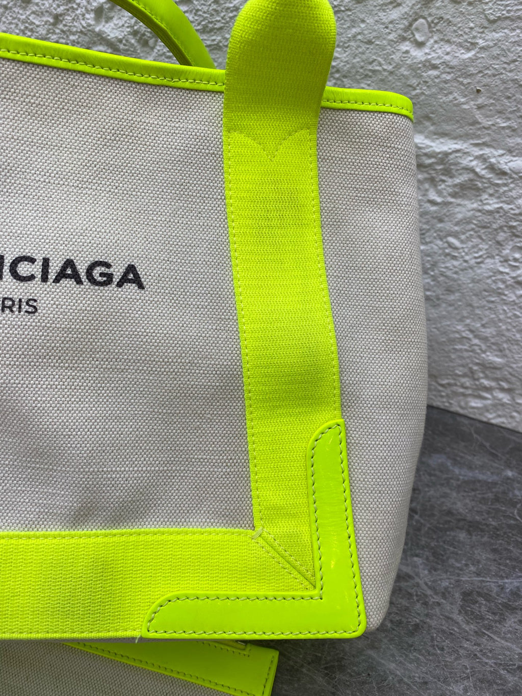 Balenciaga Canvas Green Tote