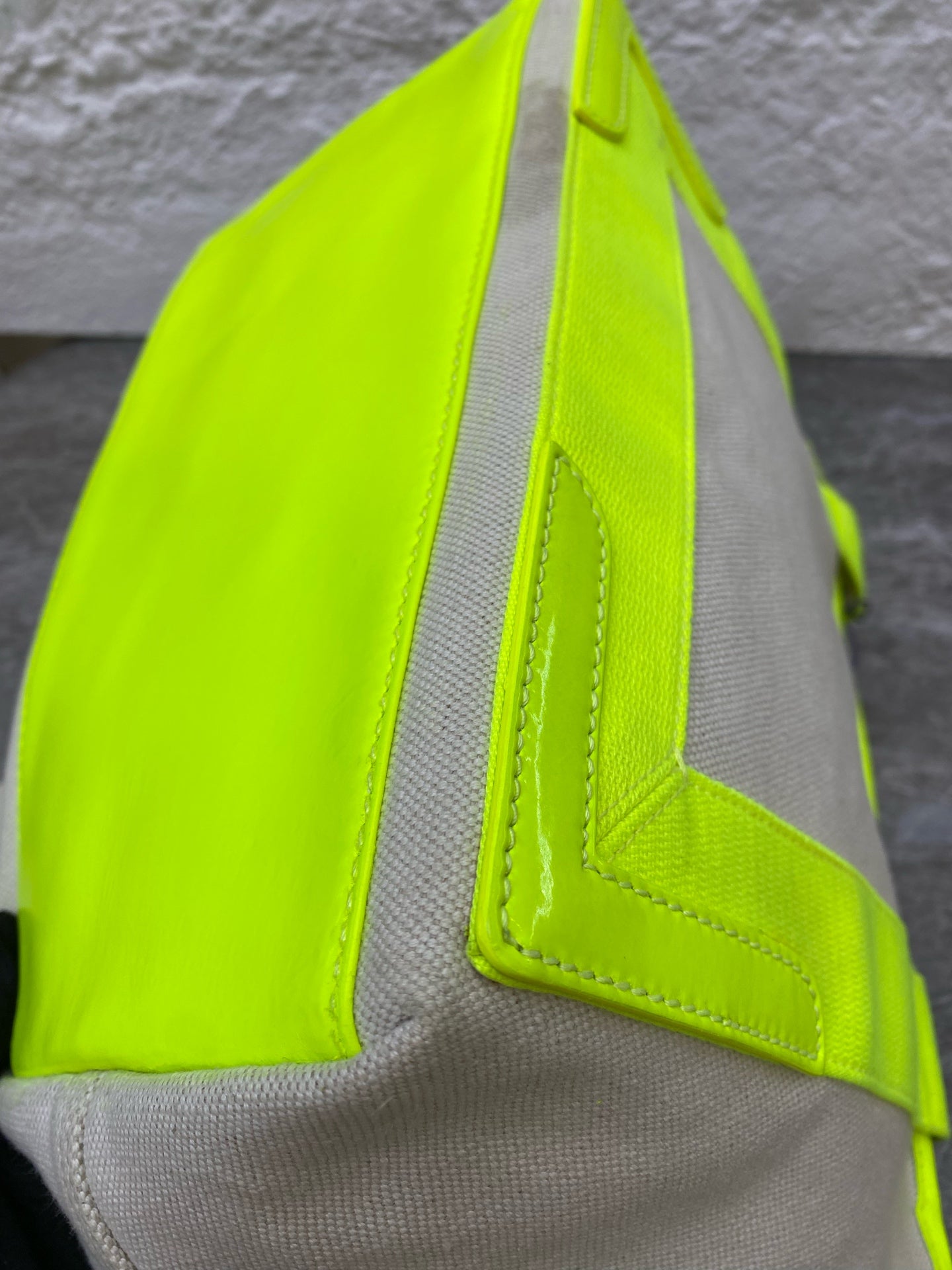 Balenciaga Canvas Green Tote