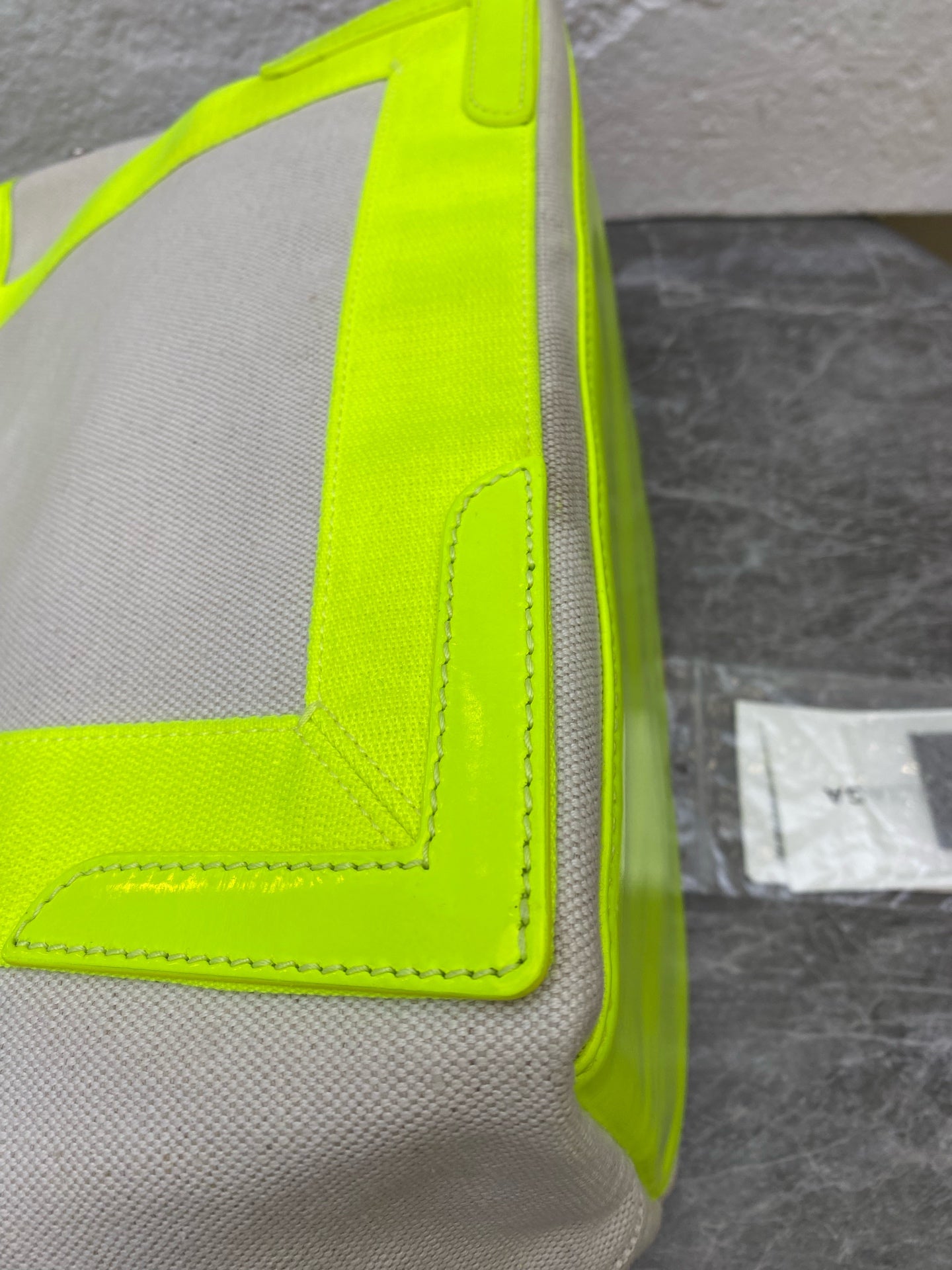 Balenciaga Canvas Green Tote