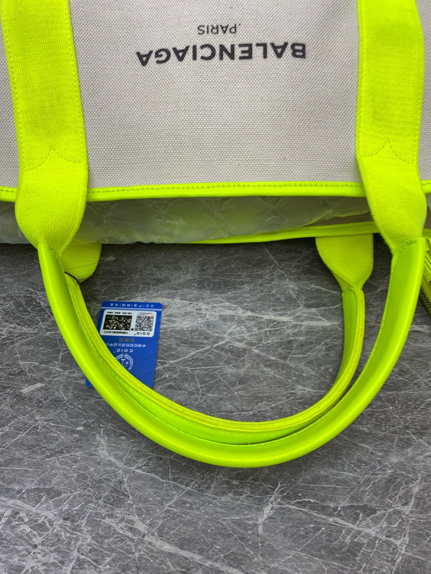 Balenciaga Canvas Green Tote