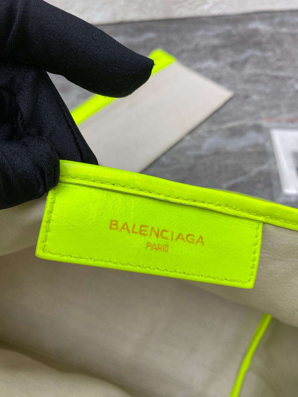 Balenciaga Canvas Green Tote