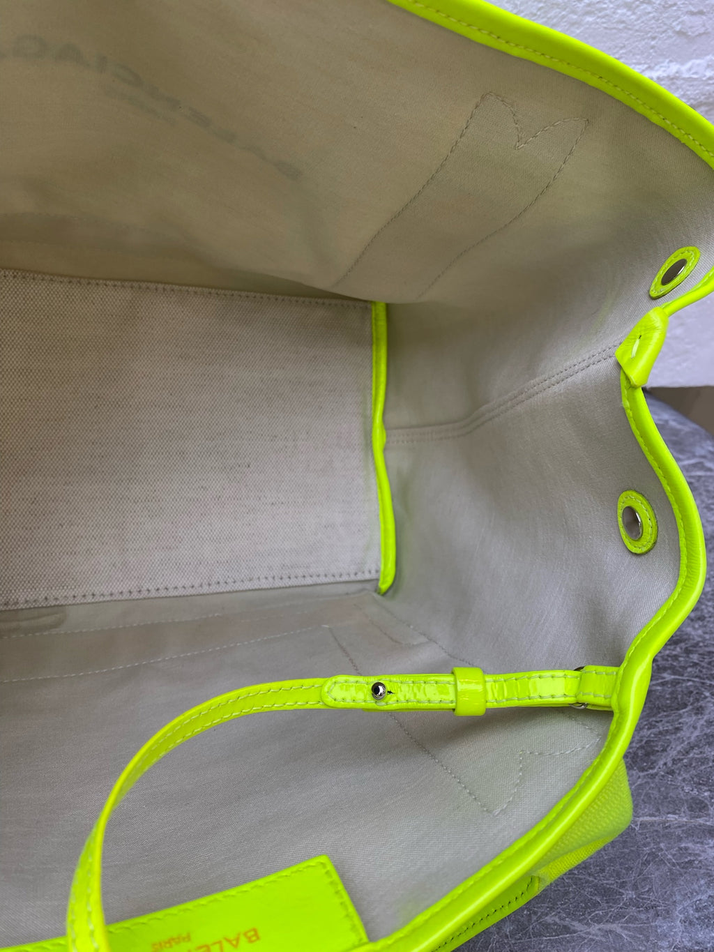 Balenciaga Canvas Green Tote