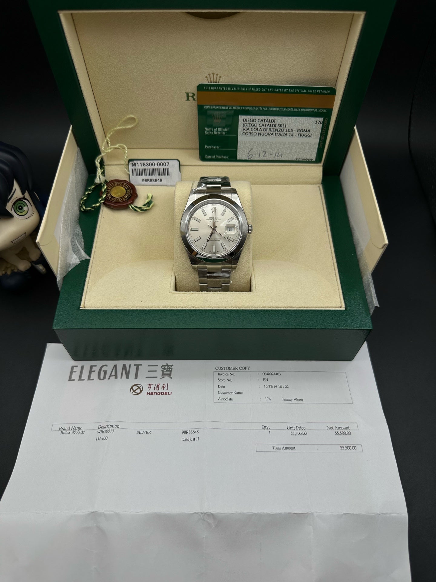 Rolex Gray Automatic (self-winding) watch