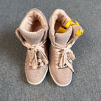 空白 Leather Athletic sneakers