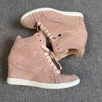 空白 Leather Athletic sneakers