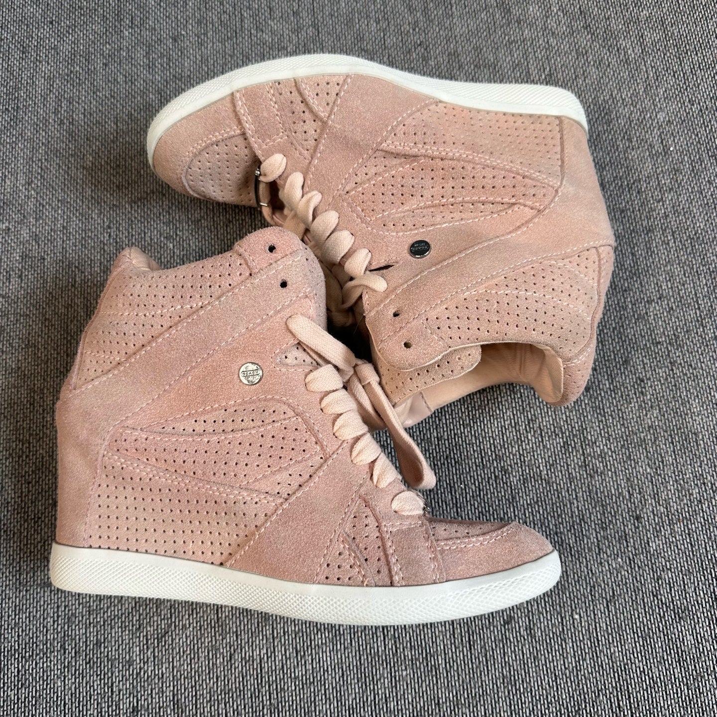 空白 Leather Athletic sneakers