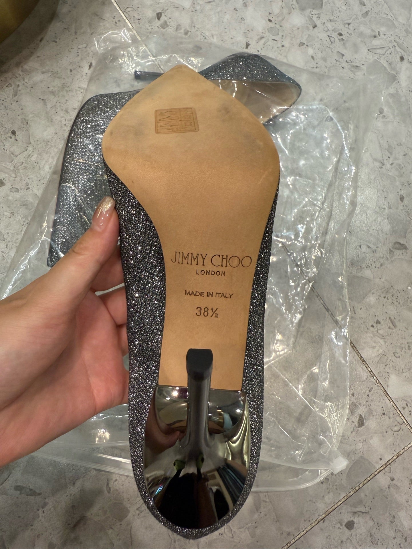 Jimmy Choo Silver High heels 38.5