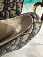 Dior Canvas Blue Saddle Bag
