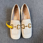 Gucci White Loafers