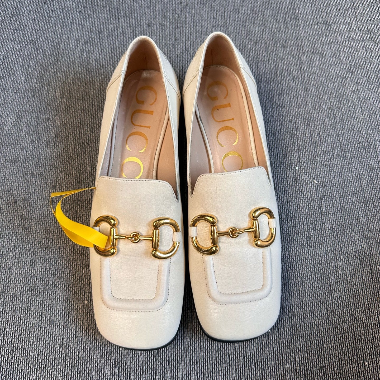 Gucci White Loafers