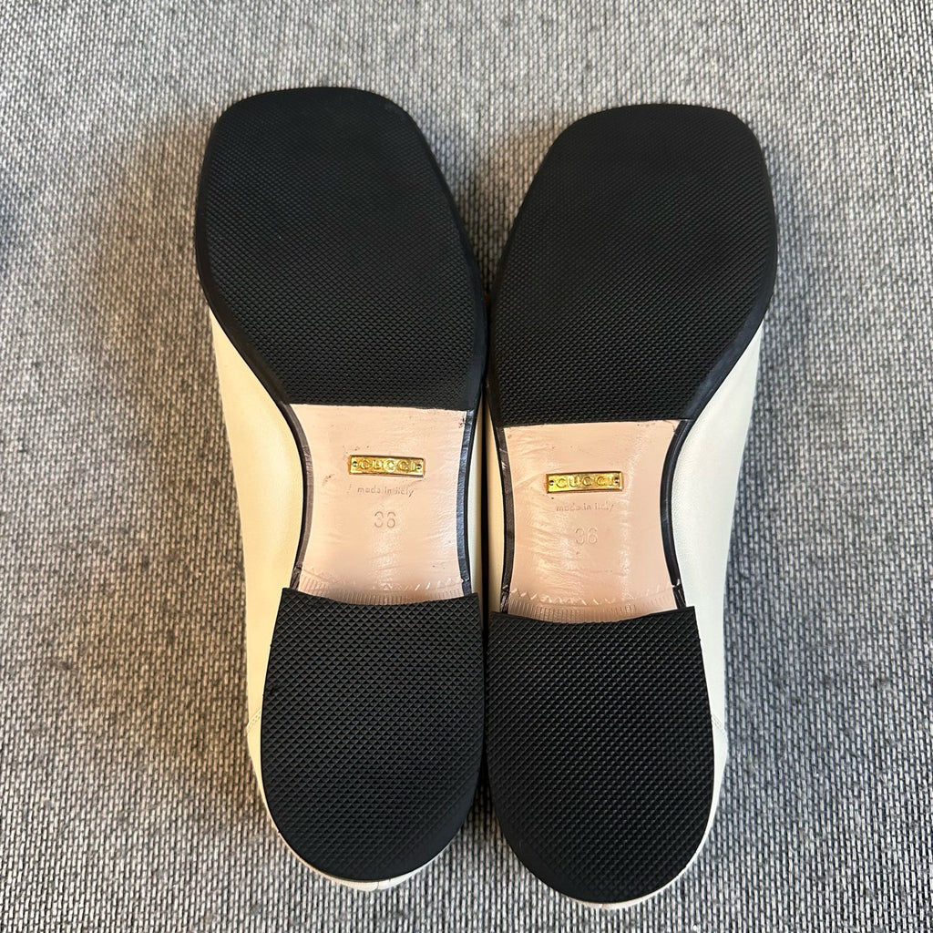 Gucci White Loafers