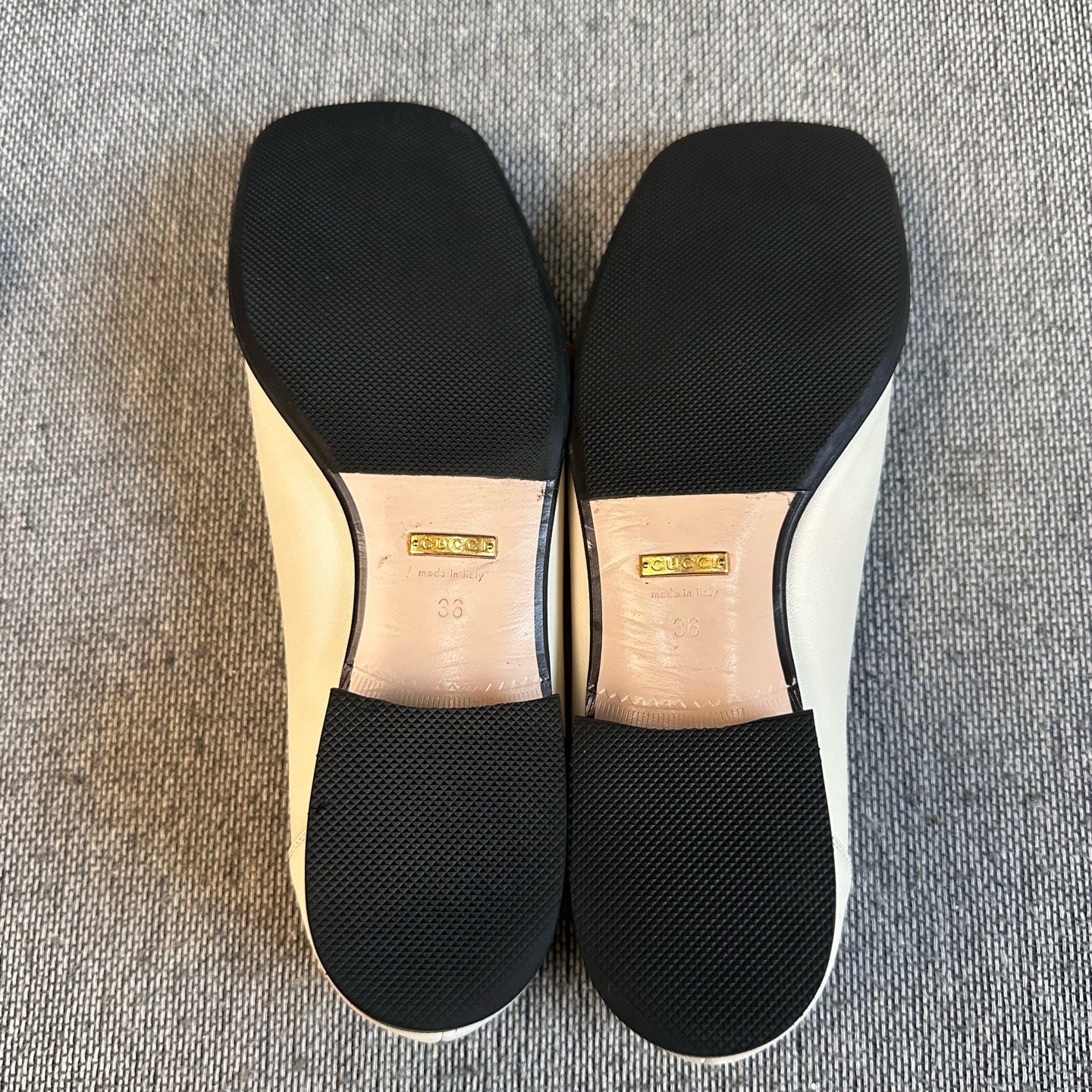 Gucci White Loafers